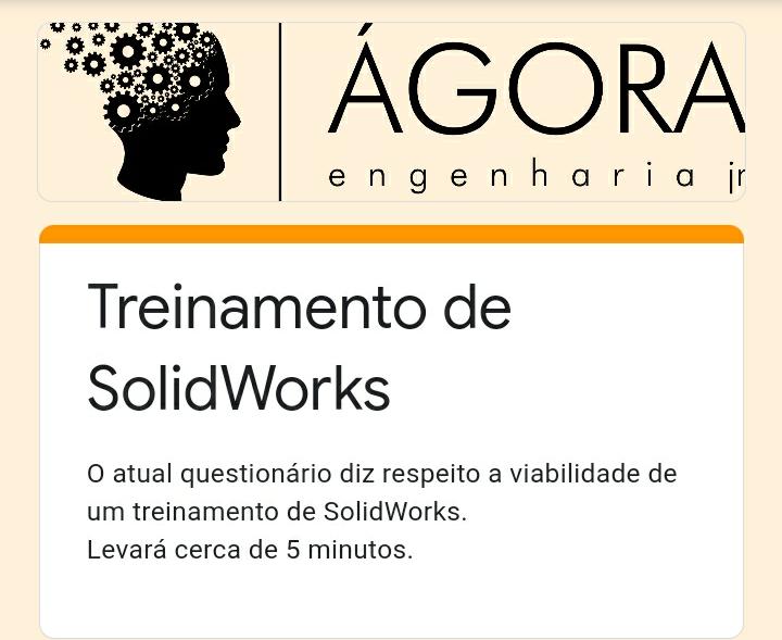 Pesquisa da Ágora (Empresa Jr do Curso de Engenharia Mecânica) para todos(as) os(as) discentes do Curso
