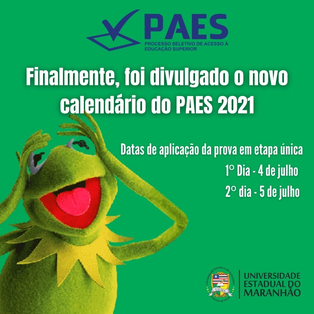 UEMA divulga novas datas do PAES 2021