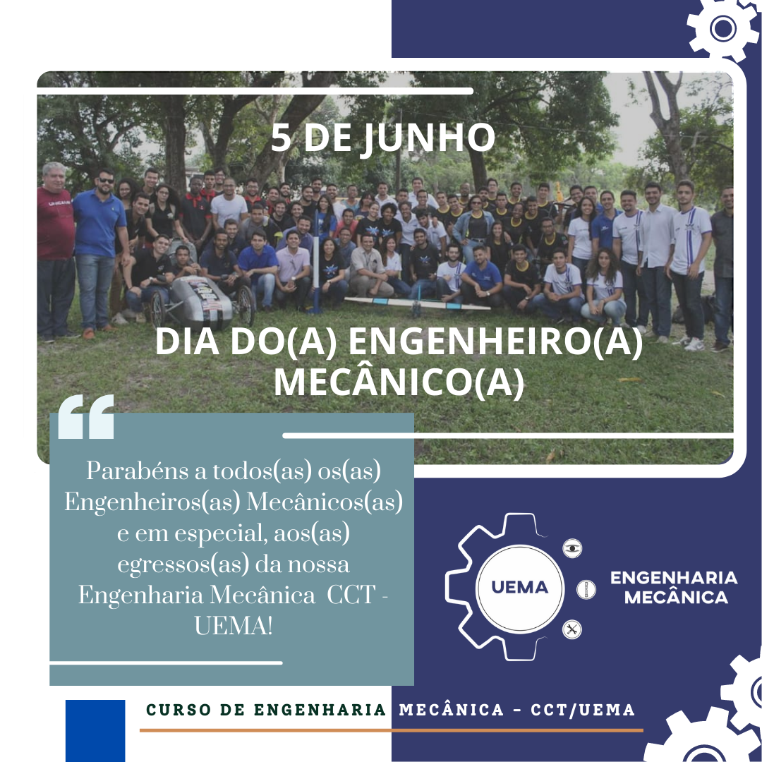 DIA DO(A) ENGENHEIRO(A) MECÂNICO(A)