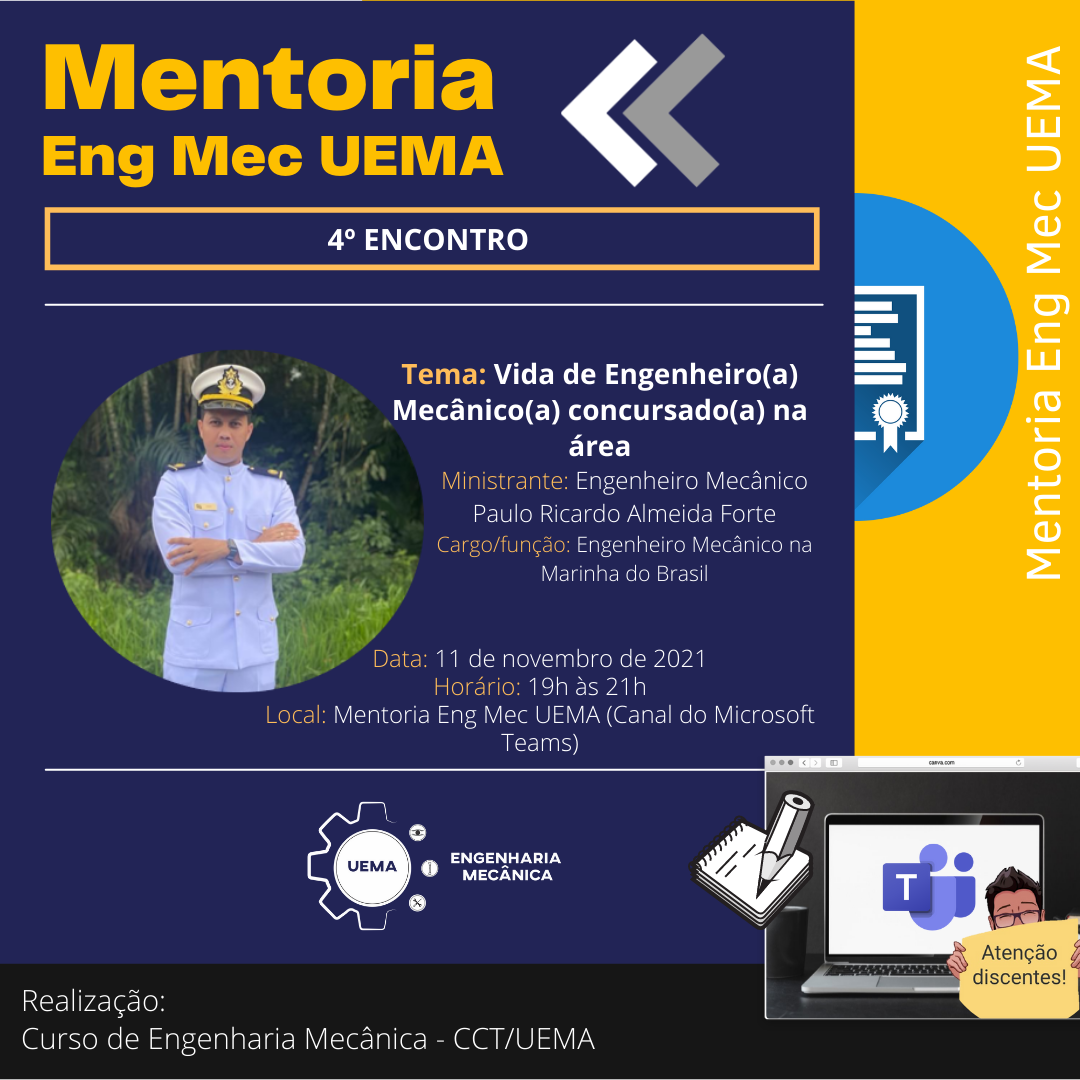 4º Encontro da Mentoria Eng Mec UEMA