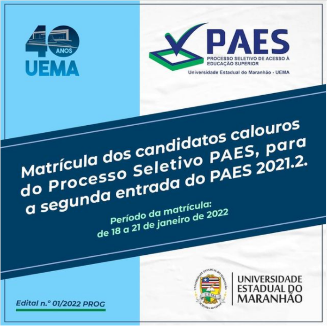 Matrícula Calouros 2021.2