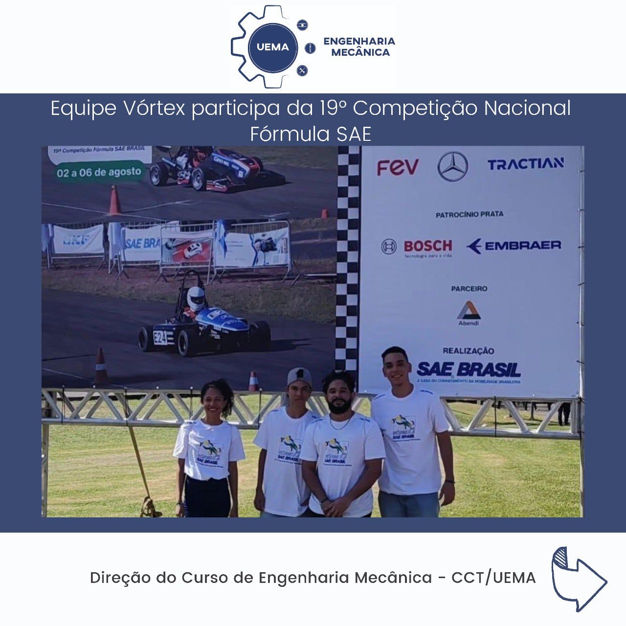 Equipe Vortex participa da 19º Competição Nacional Fórmula SAE