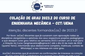 Solicitação de confirmação de interesse para colação de grau relativa ao semestre 2023.2